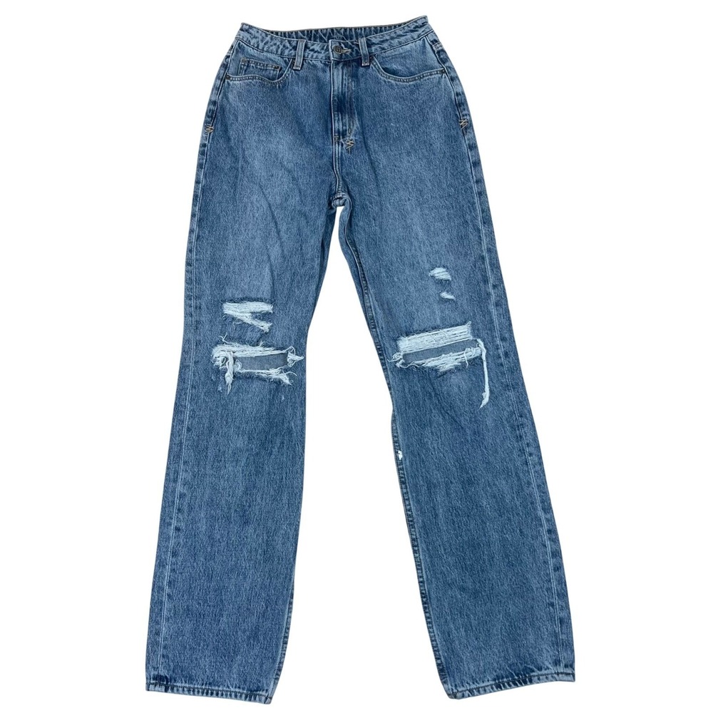 Ksubi Playback Vibez Trashed Denim Jeans Womens Size 27 Distressed Blue